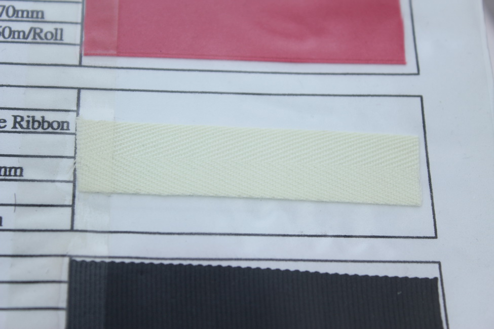 Spun Polyester/Cotton Herringbome Ribbon